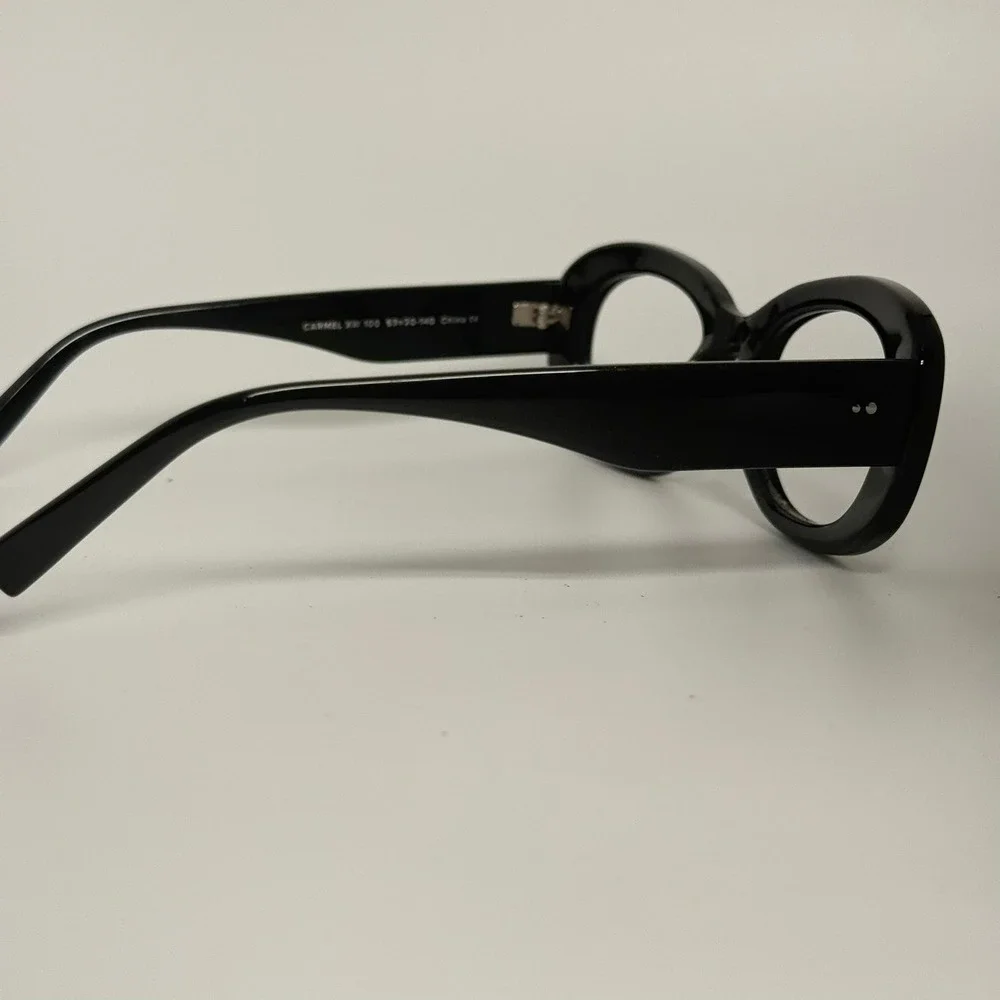 Warby Parker Carmel XW 100 Eyeglasses Jet Black Cat Eye Frames 53-20-140